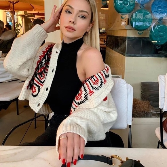 Zara Embroidered knit cardigan - Picture 2 of 7